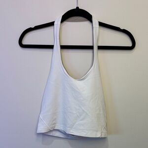 Lululemon White Racerback Tank Top